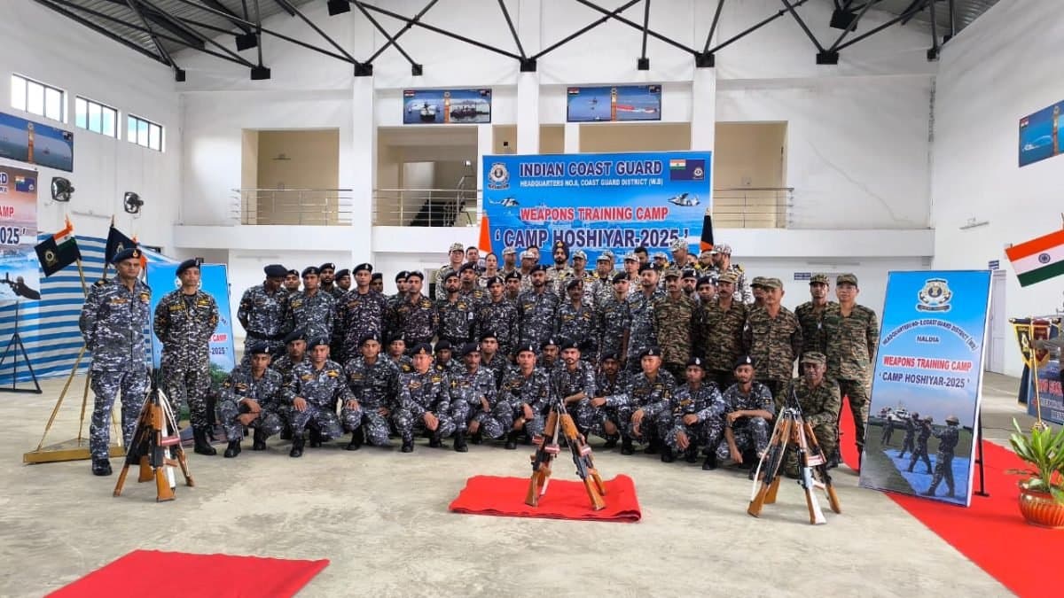 Indian Coast Guard held a special weapon training camp