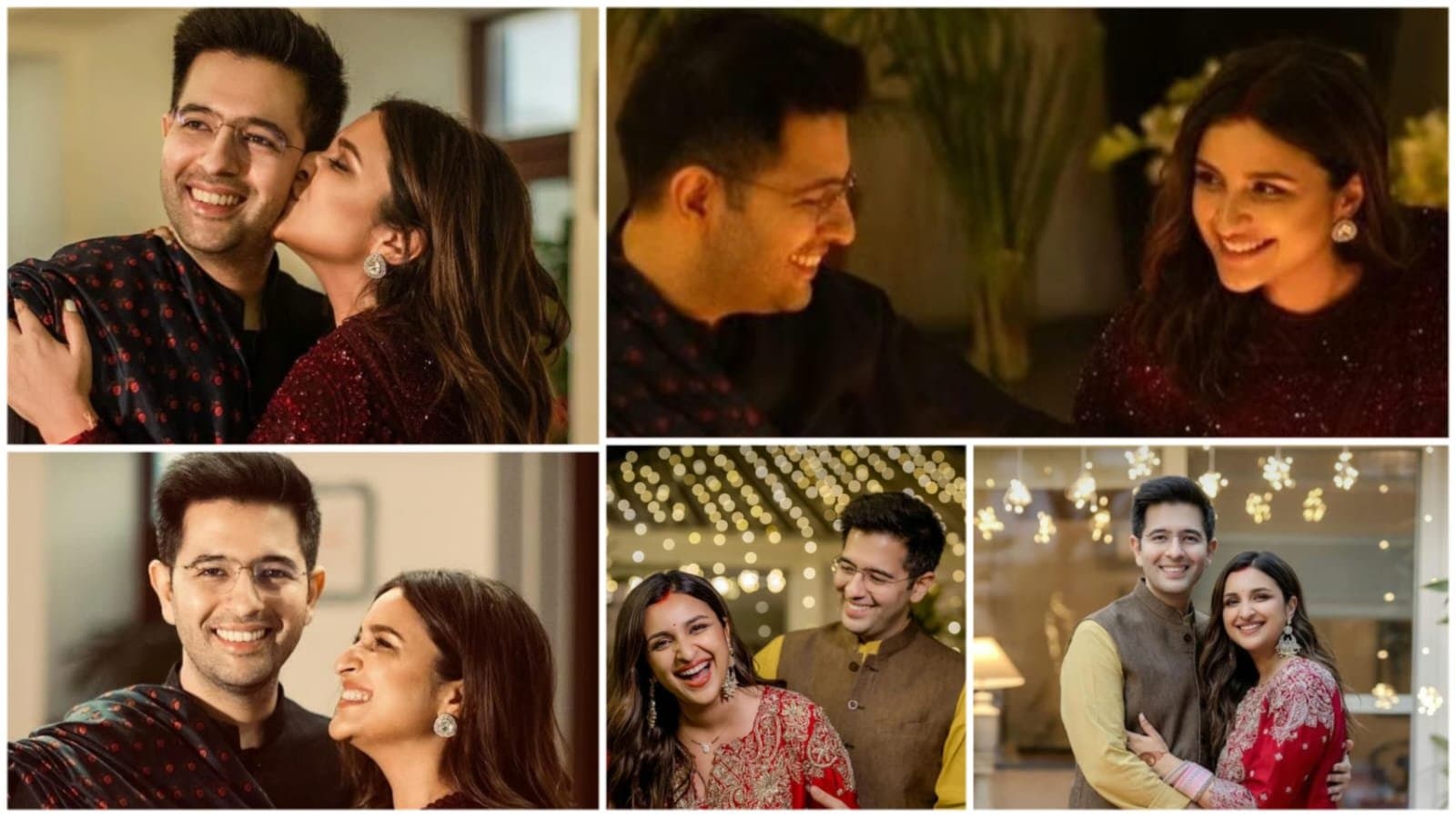 Parineeti Chopra kisses Raghab Chadha in mushy Diwali pictures! 