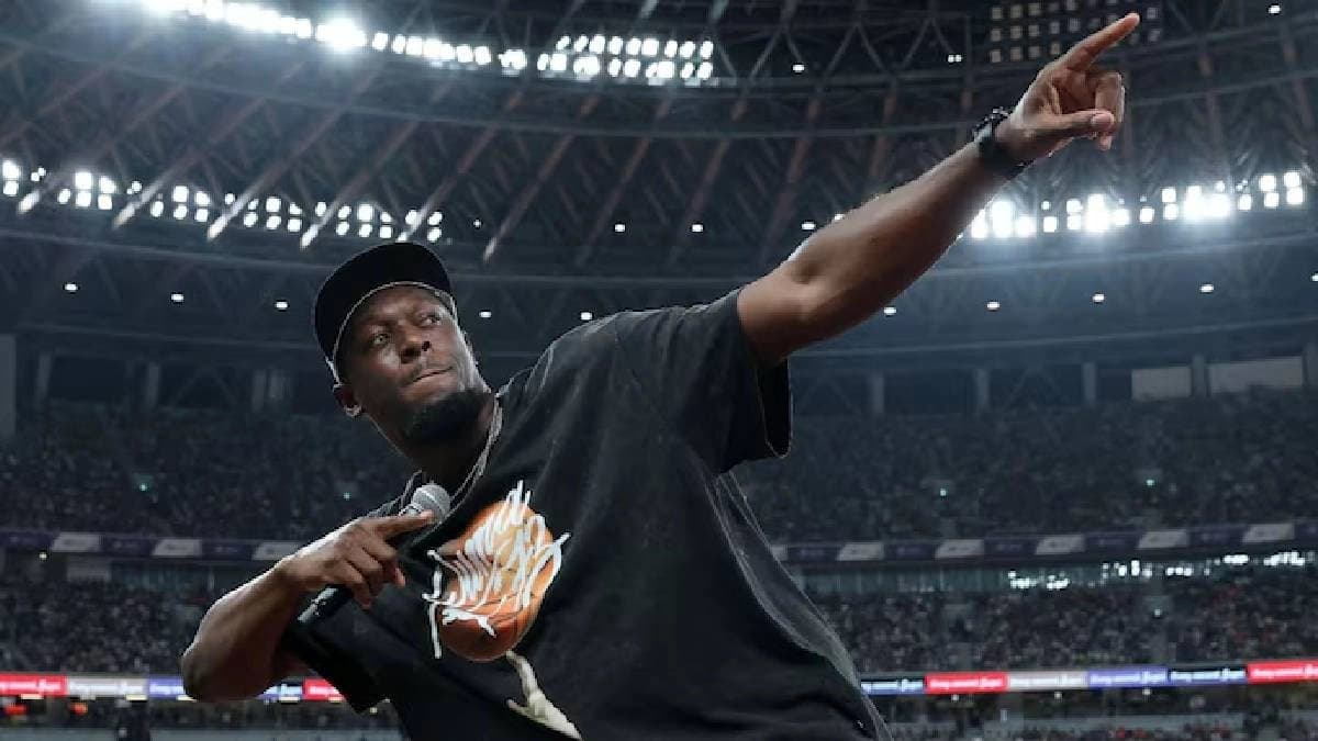 Once the worlds fastest man Usain Bolt now struggles to climb stairs