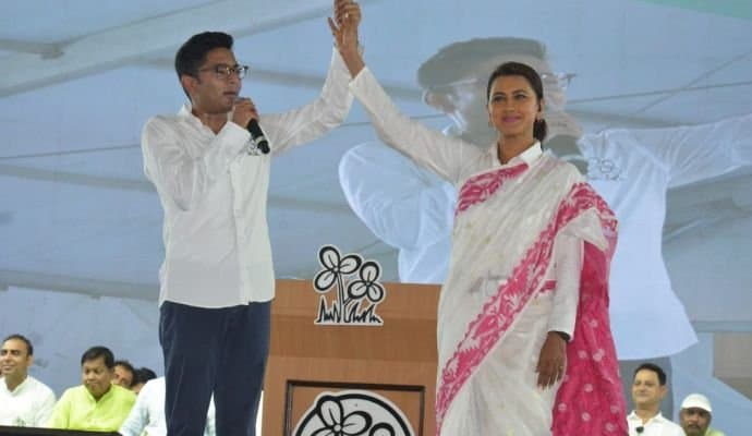 Abhisek attack bjp at pandua public meeting