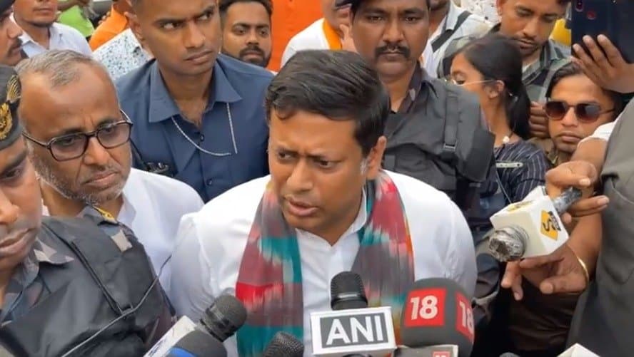 Sukanta Majumder reached sandeshkhali