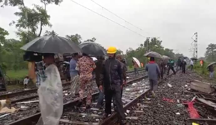 first train went through up line on tuesday after accident