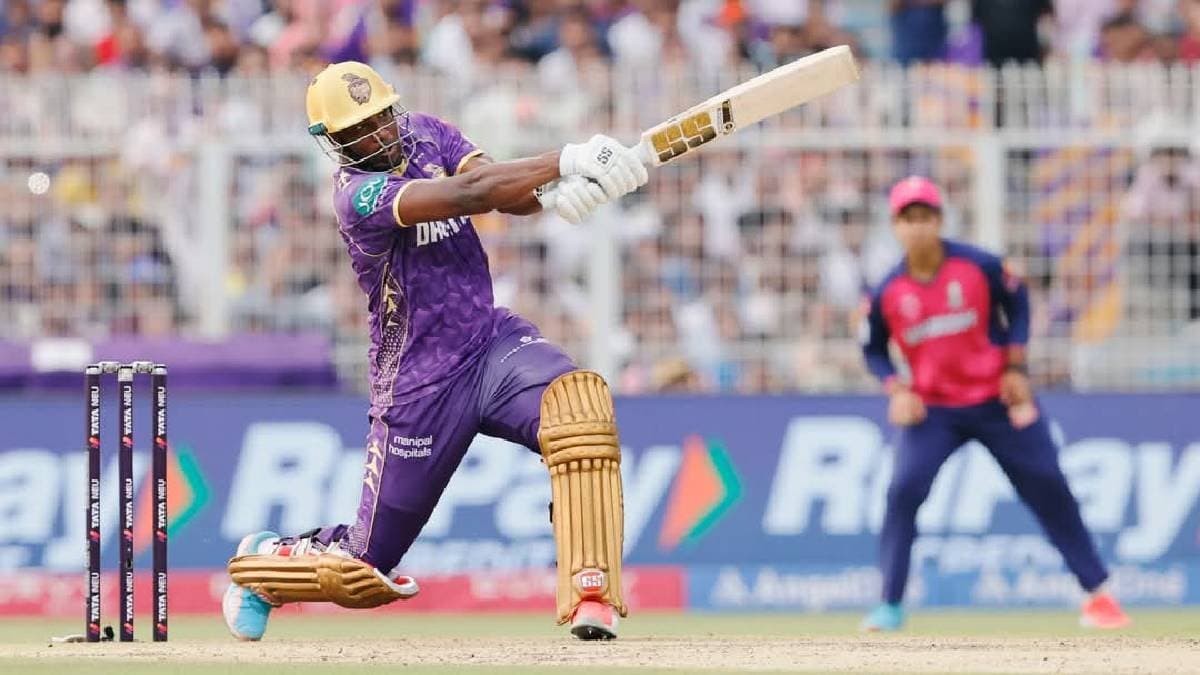 Kolkata knight Riders Scored 206 after 20 overs against Rajasthan Royals