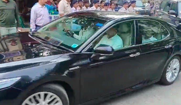 Abhishek Banerjee at Ed office cgo complex 