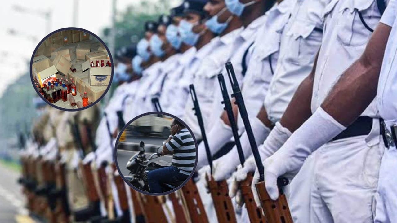 police seized 30 litres of wine during puja gnr