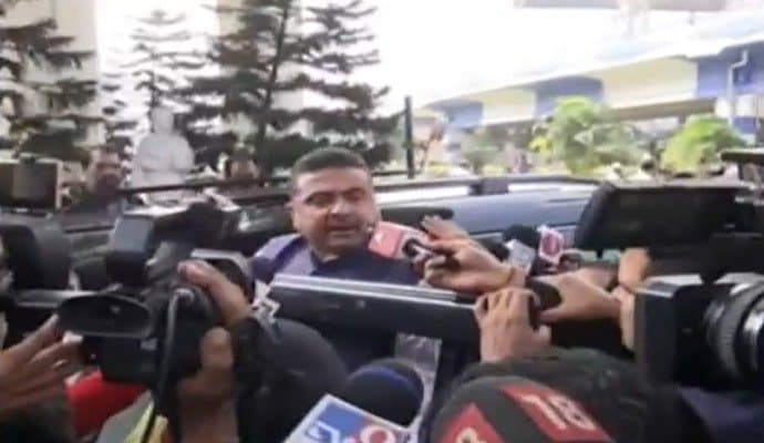 Bjp leader suvendu adhikari at nabanna