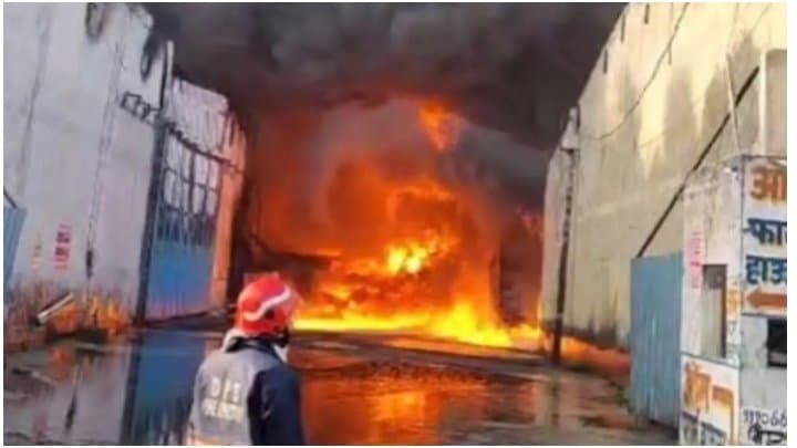 Massive Fire Breaks Out At Delhi Factory