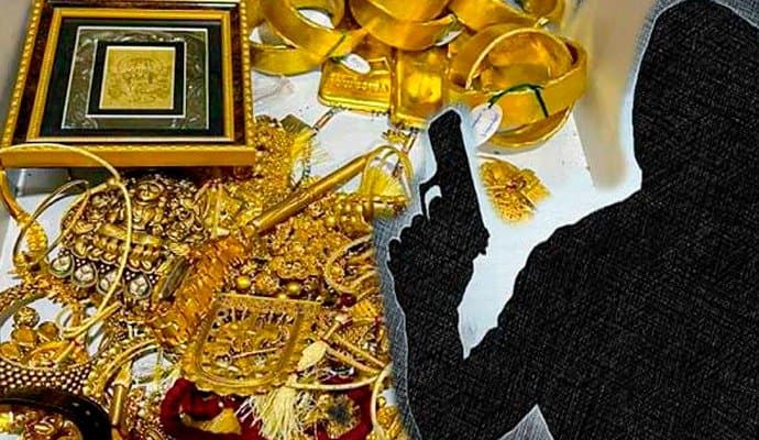 Robbery at a gold shop in Shyampur
