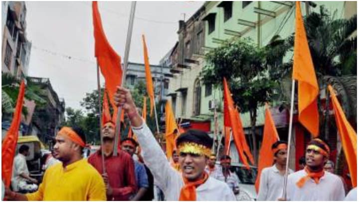 miscreants allegedly attacked ram navami rally in egra