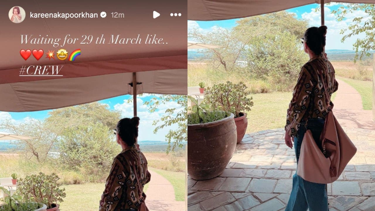 Kareena Kapoor enjoys sunset at Serengeti Park in Tanzania with Saif, two sons
