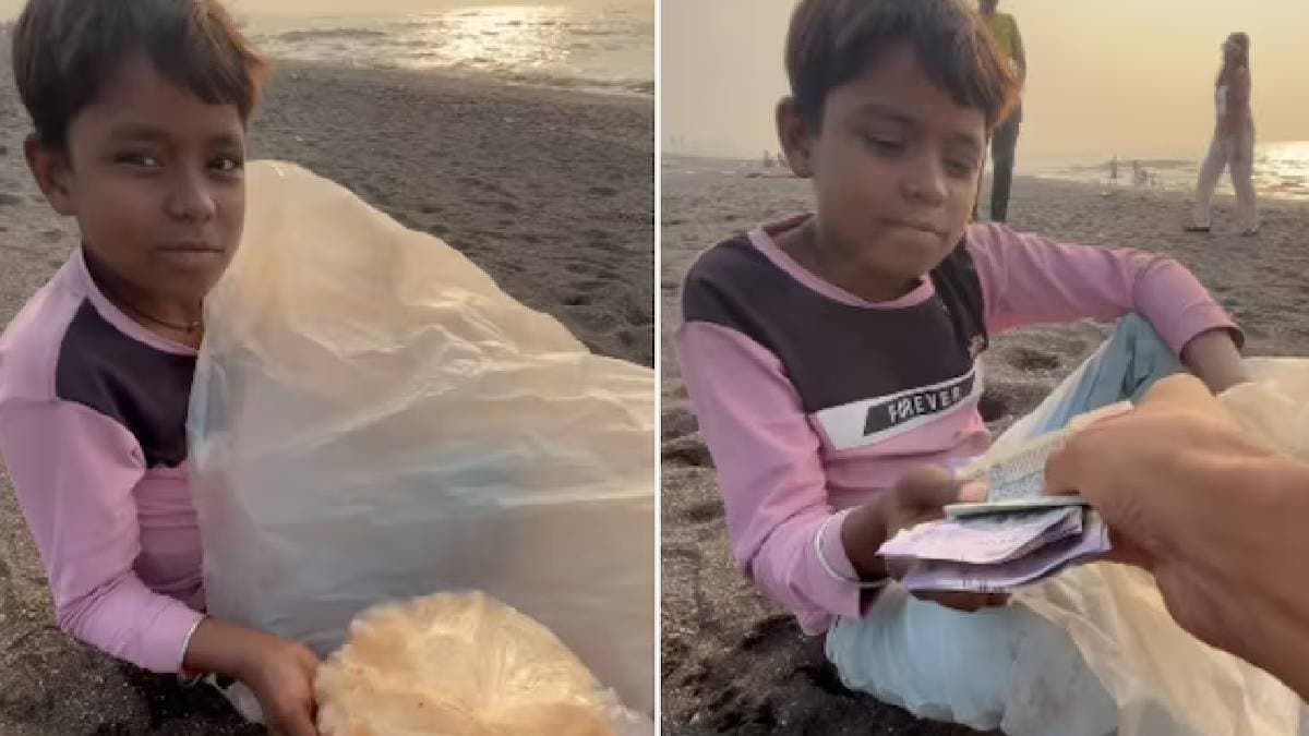 Man offers 500 to little boy selling papad but his reply is now viral gnr