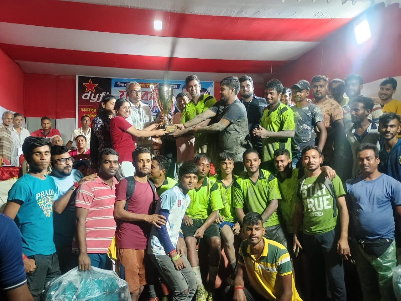 Football in India DYFI organised a two day football tournament