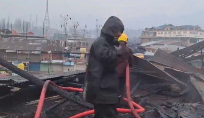  20 shops, house destroyed in fire at Jammu and Kashmir