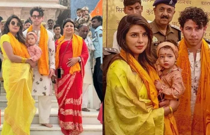 Priyanka Chopra visits Ram temple with Nick Jonas and daughter Malti Marie