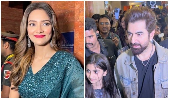 Jeet Madnani, Bidya Sinha Saha Mim, Susmita Chatterjee, Jeetu Kamal Starr Star Studded Premier Of Manush