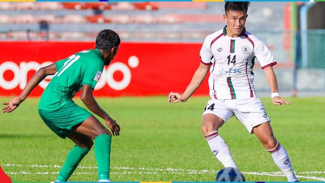 Majia fc beats mohunbagan in afc cup Match