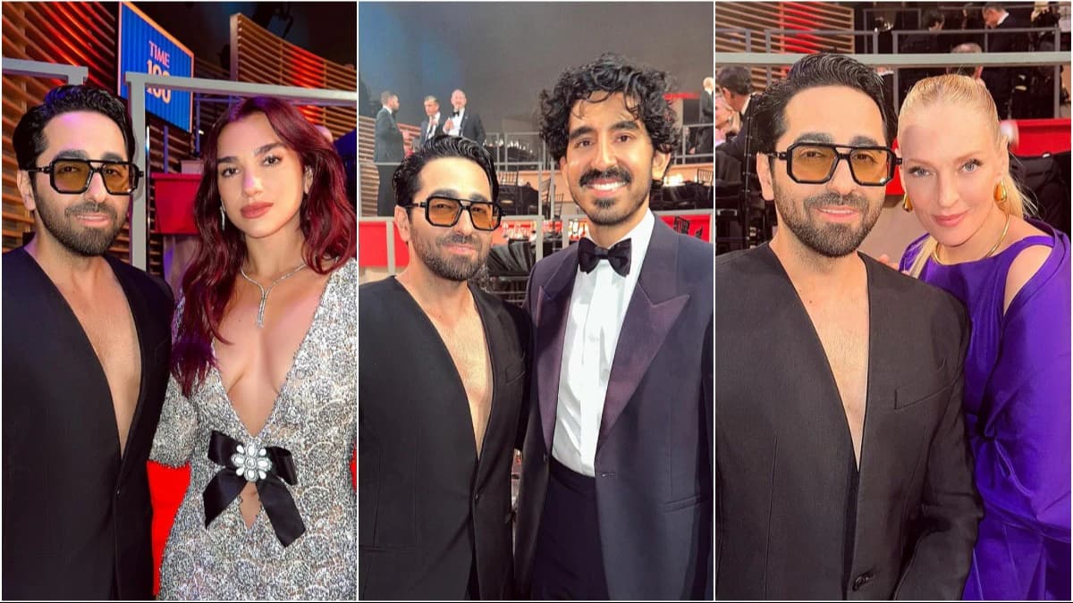 Ayushmann Khuranna shares frame with Dua Lipa, Dev Patel at Time 100 Gala
