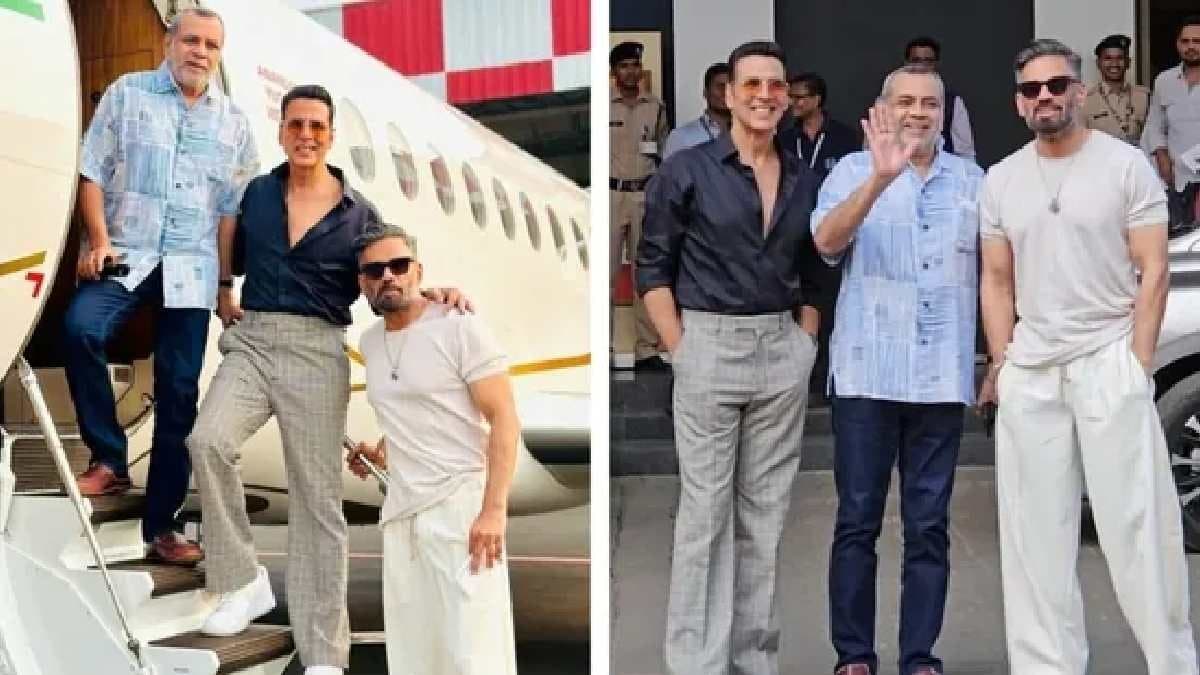 Akshay Kumar recently flew to Surat with Suniel Shetty and Paresh Rawal ENT 