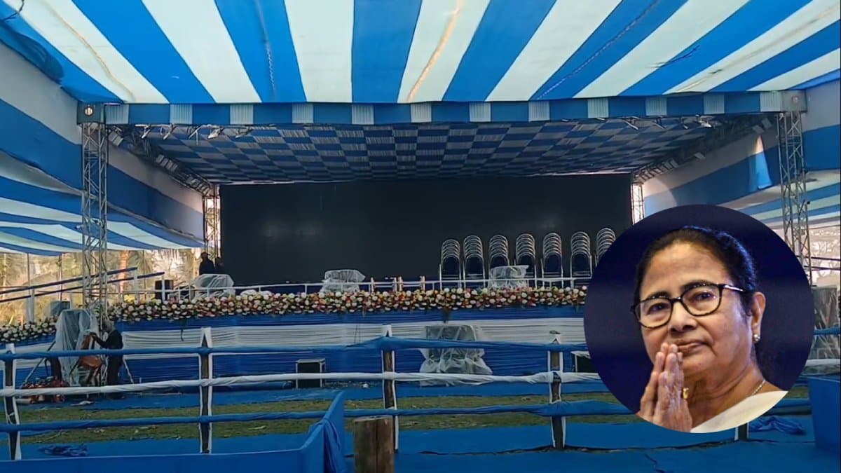 Preparation going on a full swing as CM Mamata Banerjee to held a meeting on Sandeshkhali on Monday gnr