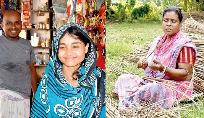Laxmi bhandar Village women helps husband business 
