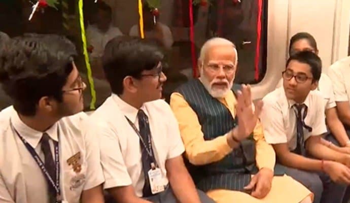 PM Modi unveils India’s first underwater metro route in Kolkata