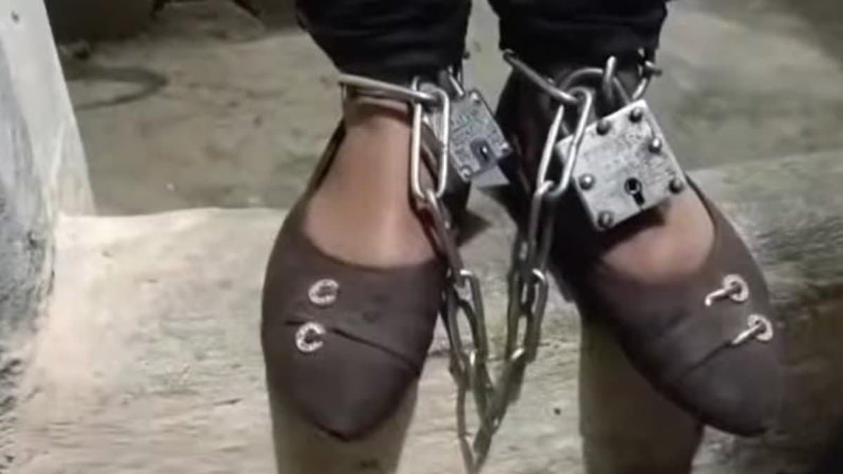 Young woman shackled by parents as they forcing her to get married