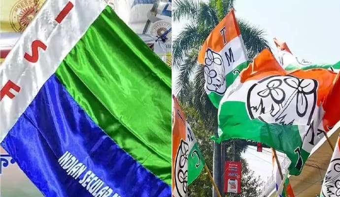 tmc worker allegedly attacked by isf in bhangar