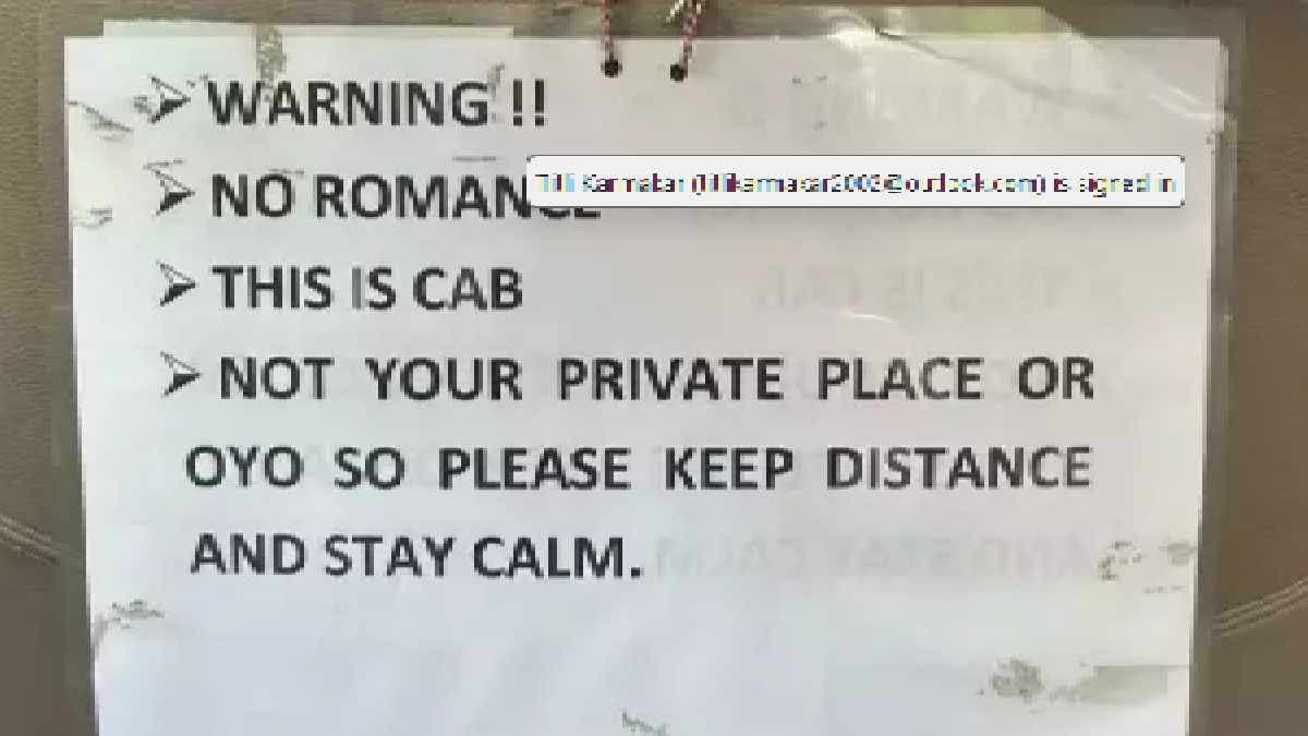 Bengaluru Cab Driver's Warning passengers