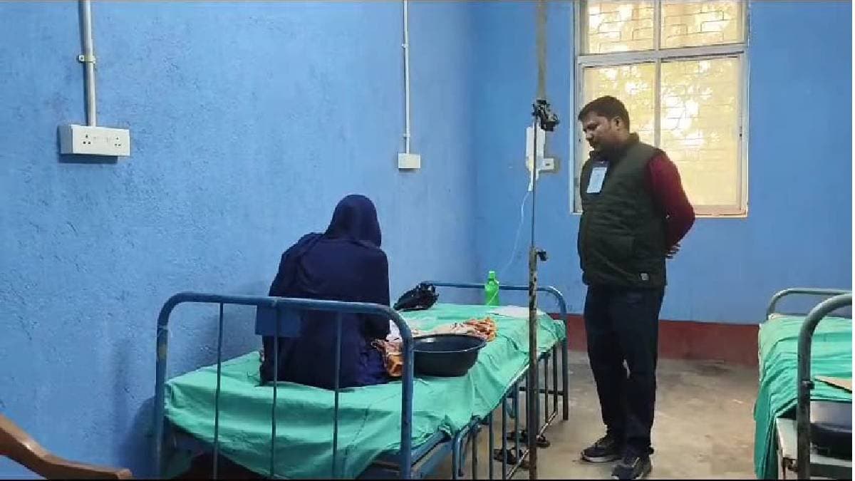 Pregnant madhyamik  examinee completed her first examination from hospital bed gnr