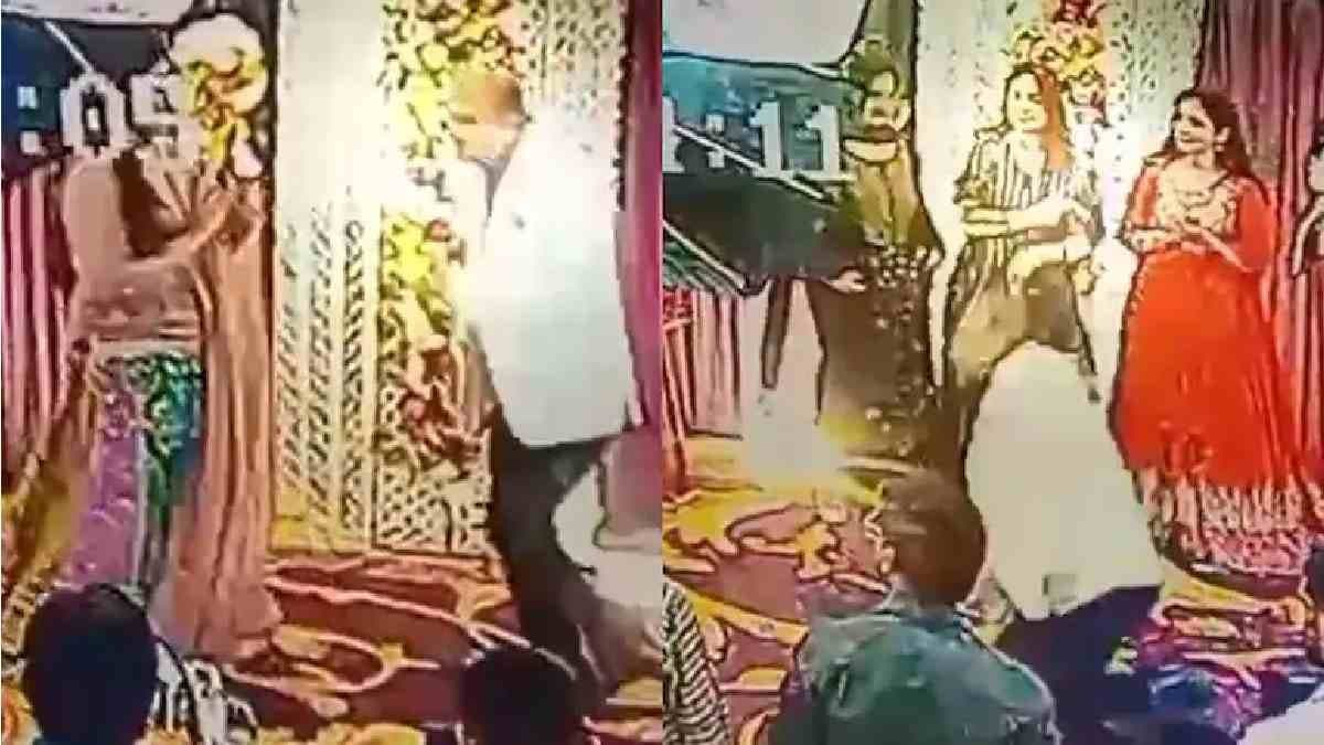 Couple Dance in Wedding Anniversary Party Then Heart Attack