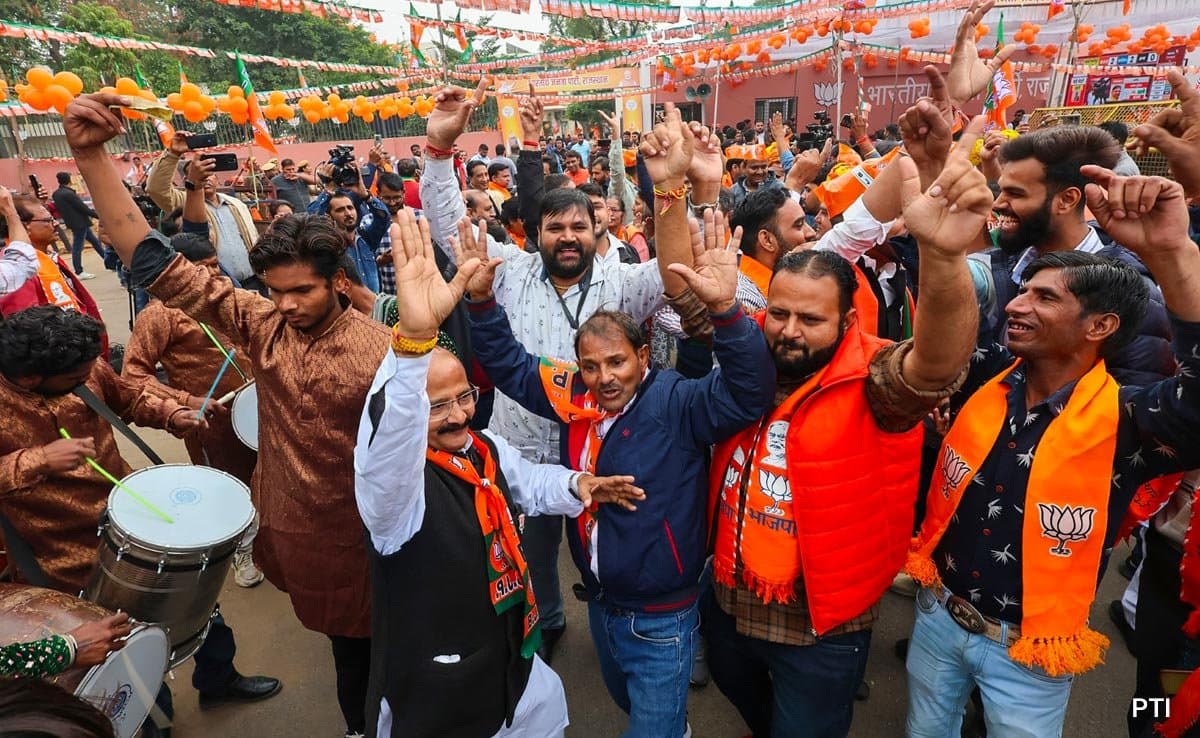 BJP, Congress Celebrations In 4 States