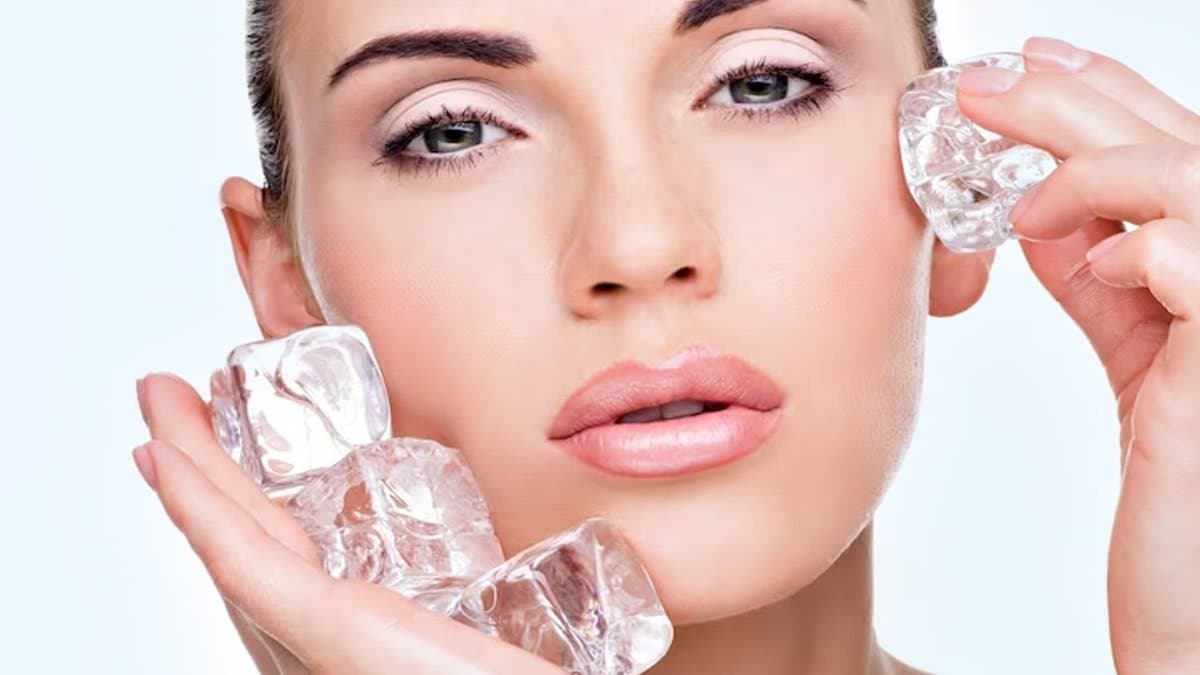 People are doing ice facials for anti-aging benefits! But does it works?