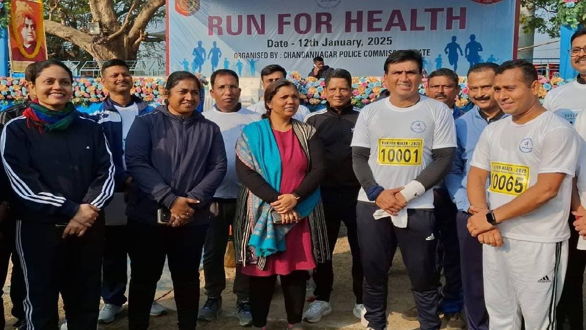 run for health marathon special initiative by chandannagar police commissionerate