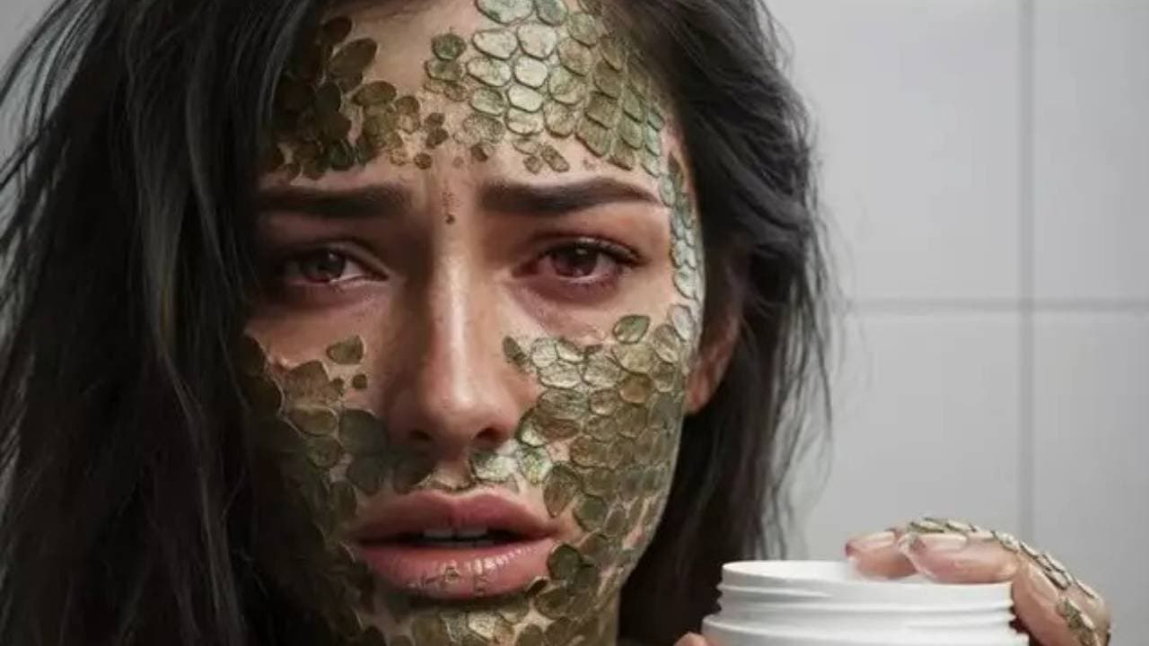 Woman develops snake like skin after using pure herbal cream