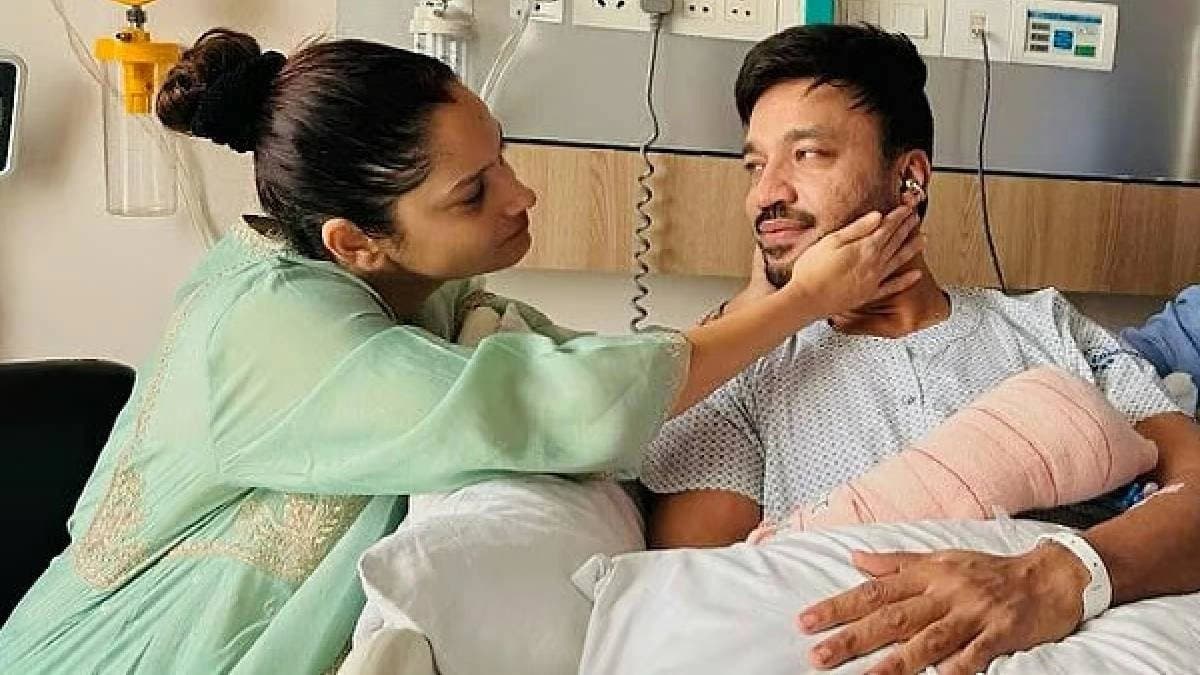 Ankita Lokhandes Husband Vicky Jain Gets 45 Stitches After Accident Admitted in Hospital