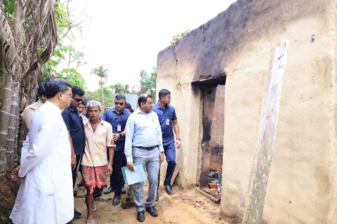 Tripura news, State CM went to violence affected areas gnr