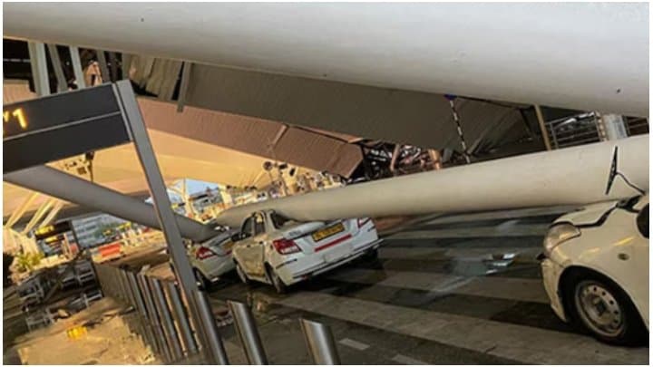  1 dead, 6 injured after Delhi airport roof collapses amid heavy rains