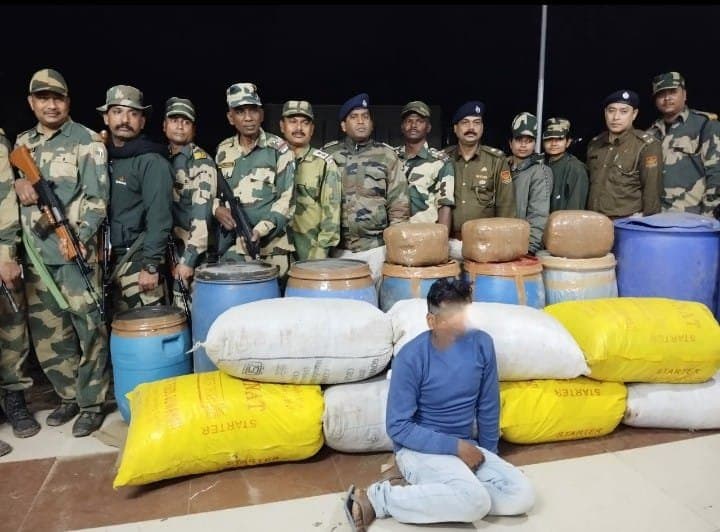 Weed worth one and half crore rescued from Tripura