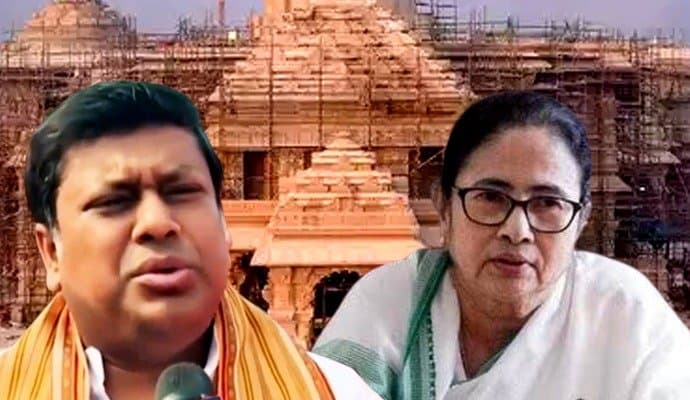 BJP state president has written a letter to the chief minister demanding a 'full day' holiday on January 22