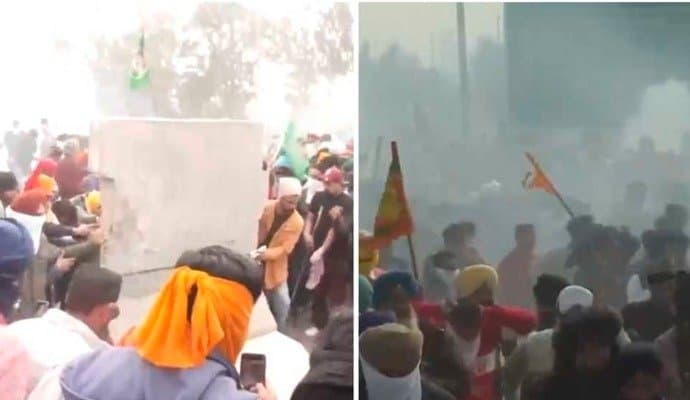 Haryana Police detained protesting farmers at Shambhu border