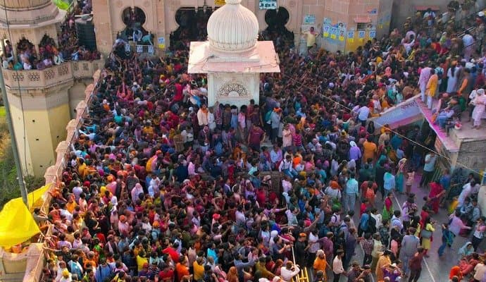  Railing Collapses During Pre-Holi Event At UP Temple