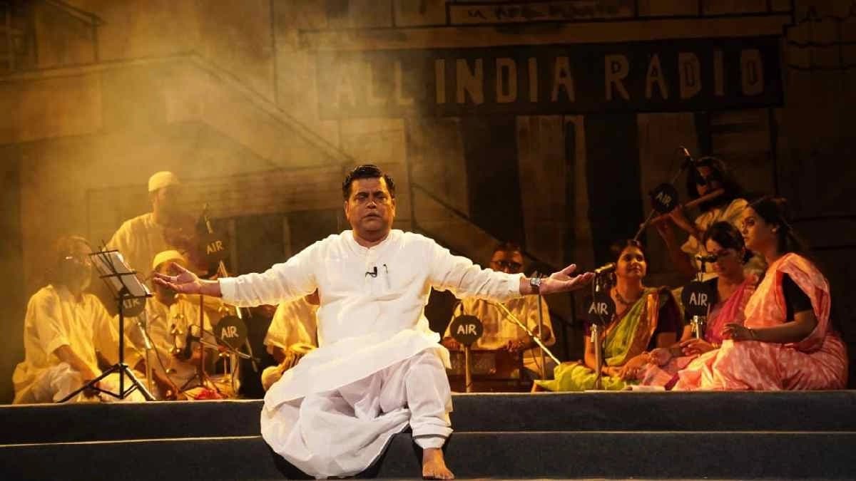 TMC MLA Narayan Goswami plays Birendra Krishna Bhadra on stage