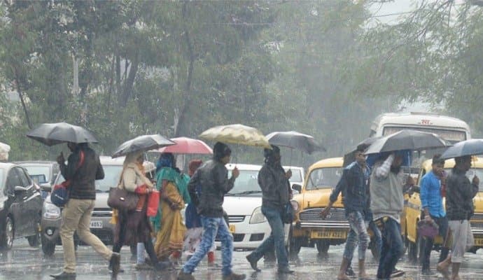 Rainfall in bengal temparature rise 
