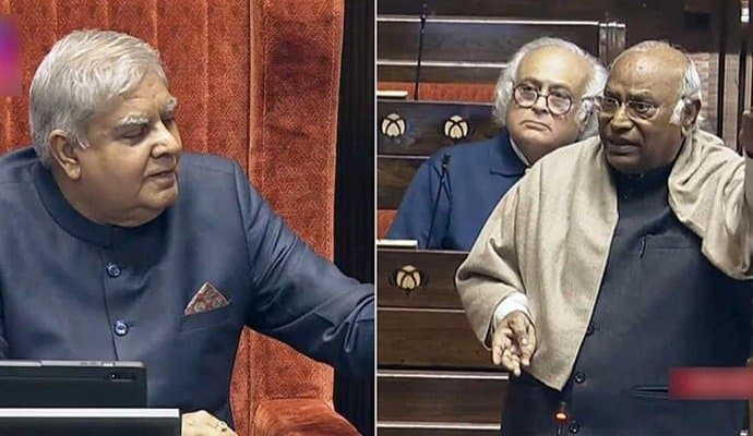 Kharge urges RS chairman to revoke TMC MP's suspension