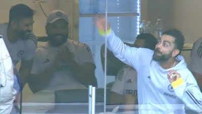 Christmas in Indian dressing room, Virat and Rohit over the moon as Bumrah, akash save follow on spt 
