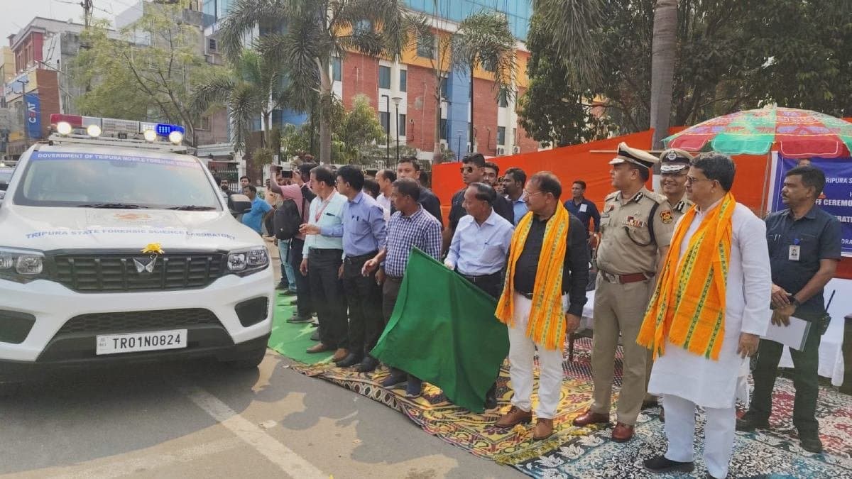 Chief Minister Manik Saha inaugurated five mobile forensic van