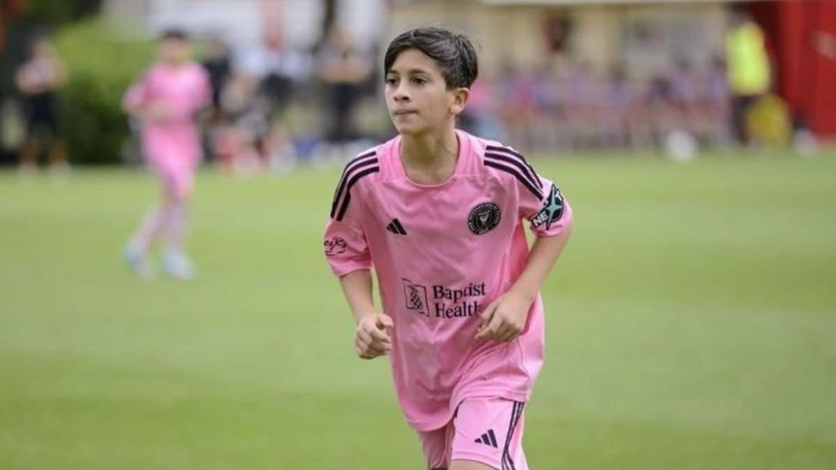  Thiago, son of Lionel Messi, scored 11 goals in one match spt 
