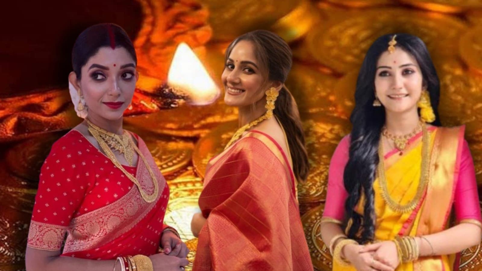 সোনার দাম আকাশছোঁয়া! ধনতেরাসে সৌভাগ্য লাভে কোন বিকল্প পথ বাছলেন দেবলীনা, তৃণা, কৌশাম্বী? 