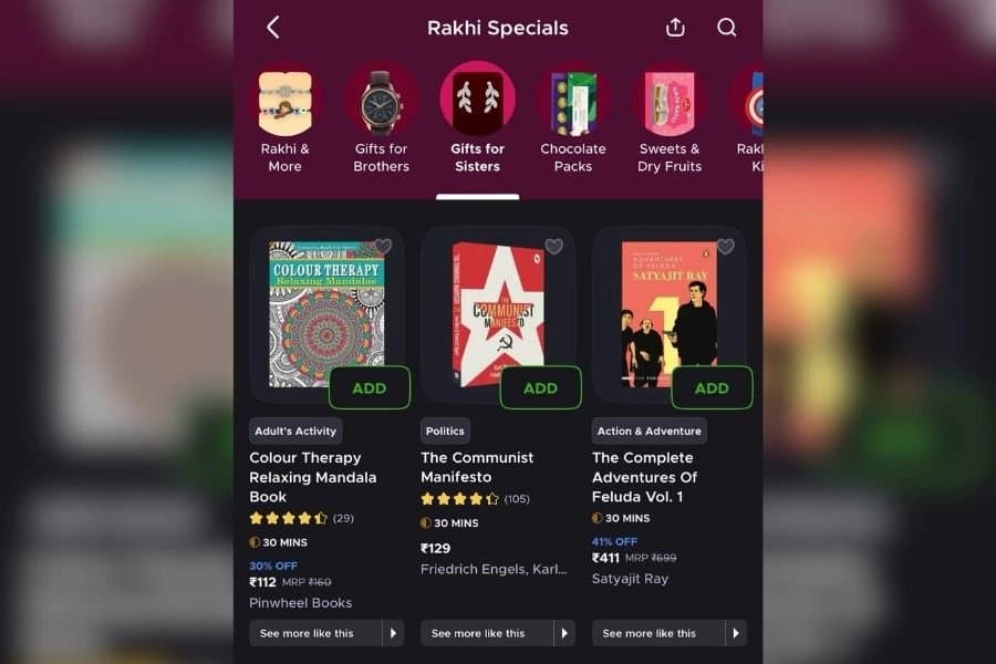 Communist manifesto being gifted on rakhi bandhan