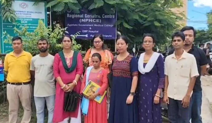  29 Contractual Workers Left Jobless After Geriatric Medicine Department Shutdown in Tripura gnr